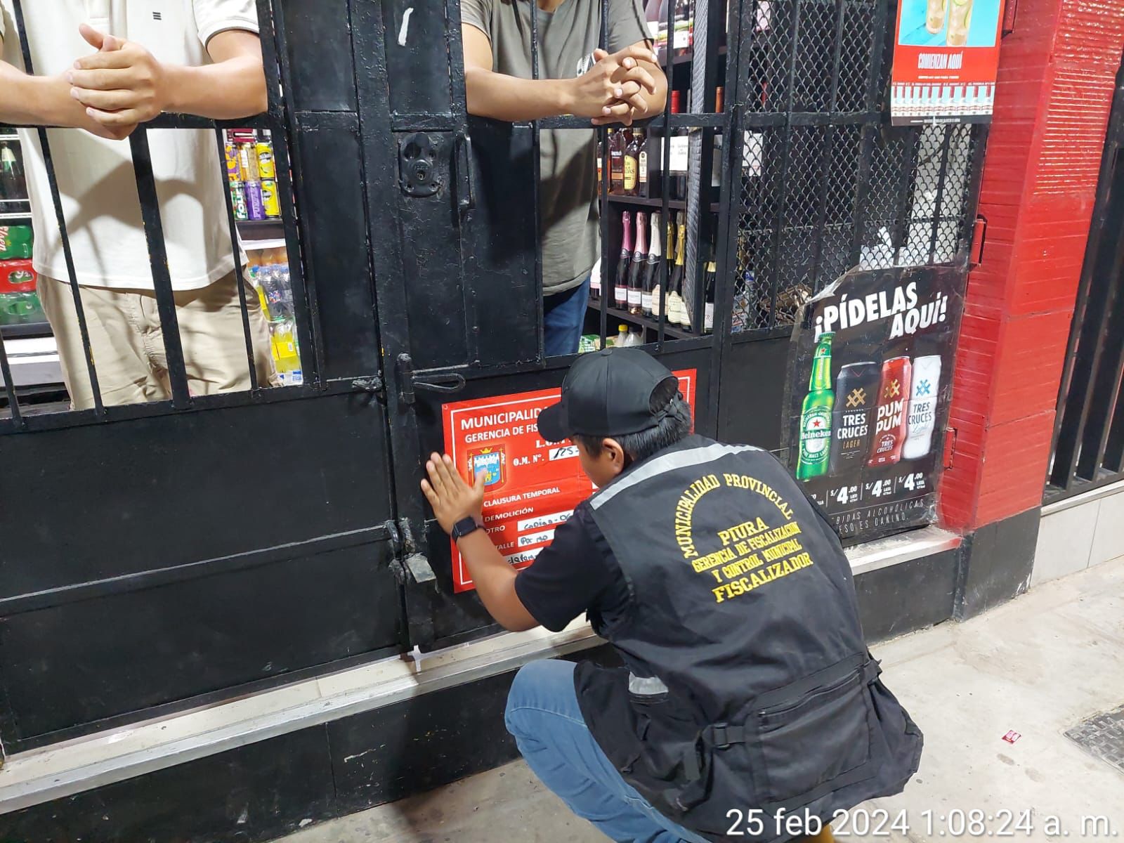 Piura: multan 7 locales durante operativo de esta madrugada