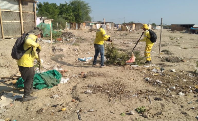 Piura: recogen 15 toneladas de desechos en zona del A.H Mónica Zapata