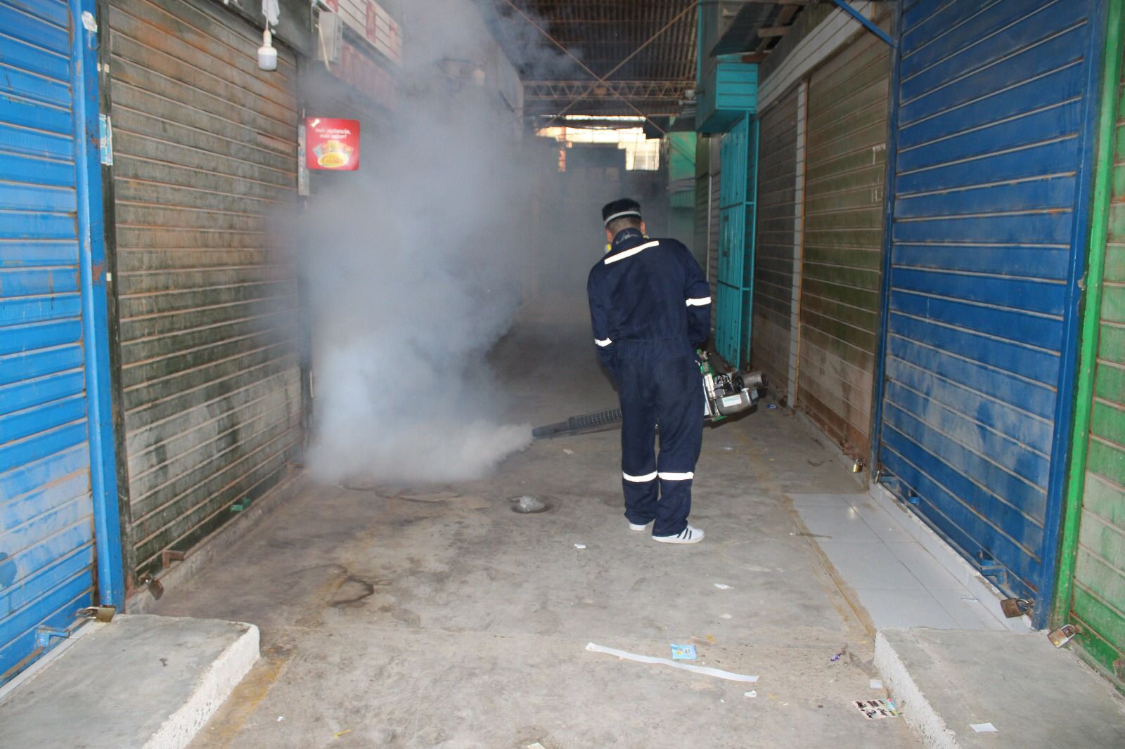 Piura: realizan operativo de limpieza y fumigación en Mercado Las Capullanas y San Miguel