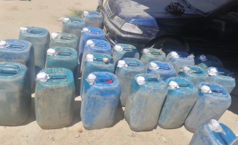 Sullana: capturan a dos sujetos con 220 galones de combustible de contrabando