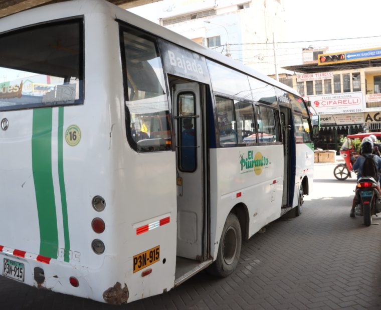 Piura: Intervienen un bus de empresa que no tendría tarjeta de circulación municipal