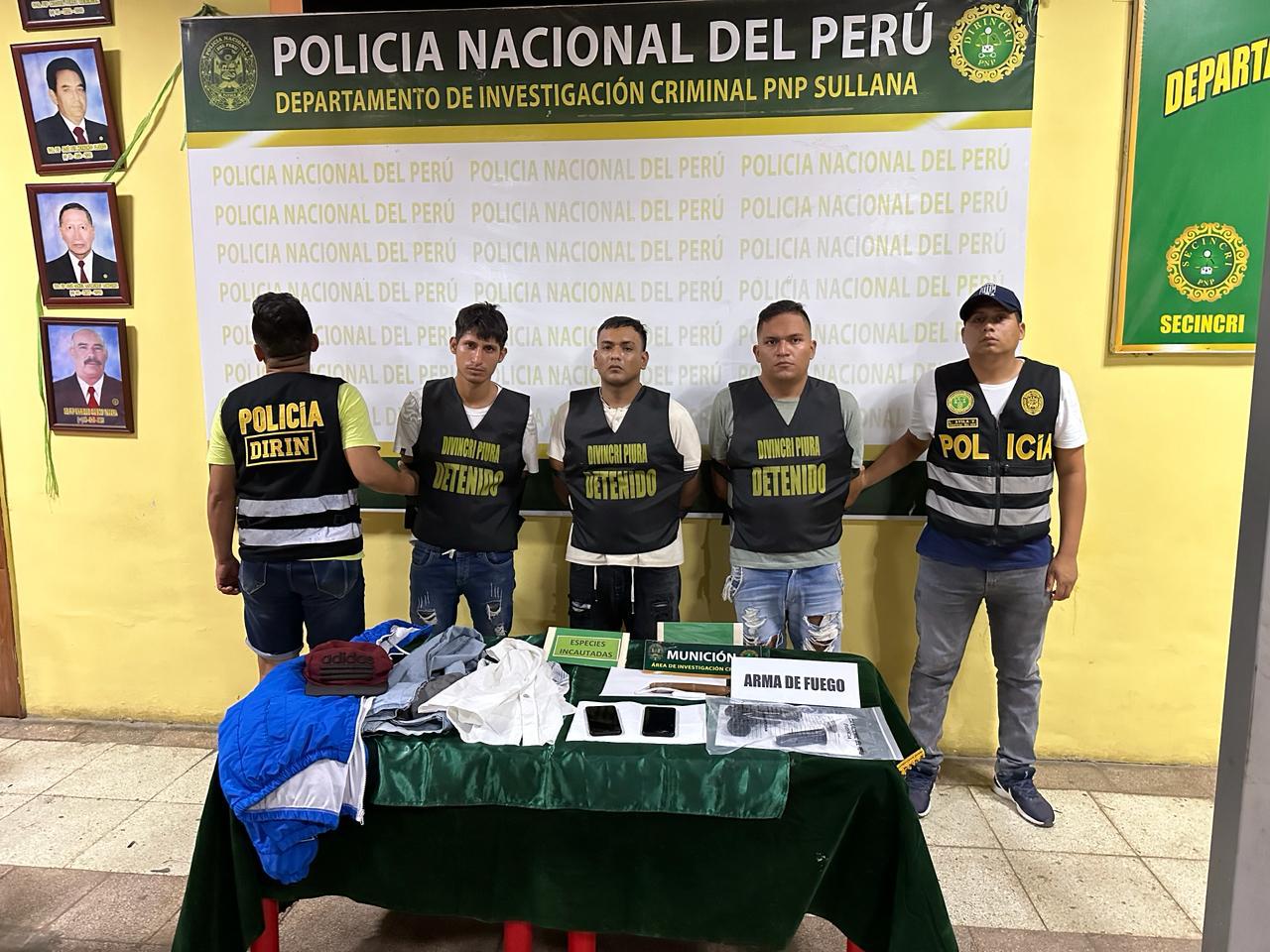 Detienen a miembros de la banda ‘Los Broncos del Mal’ en Sullana