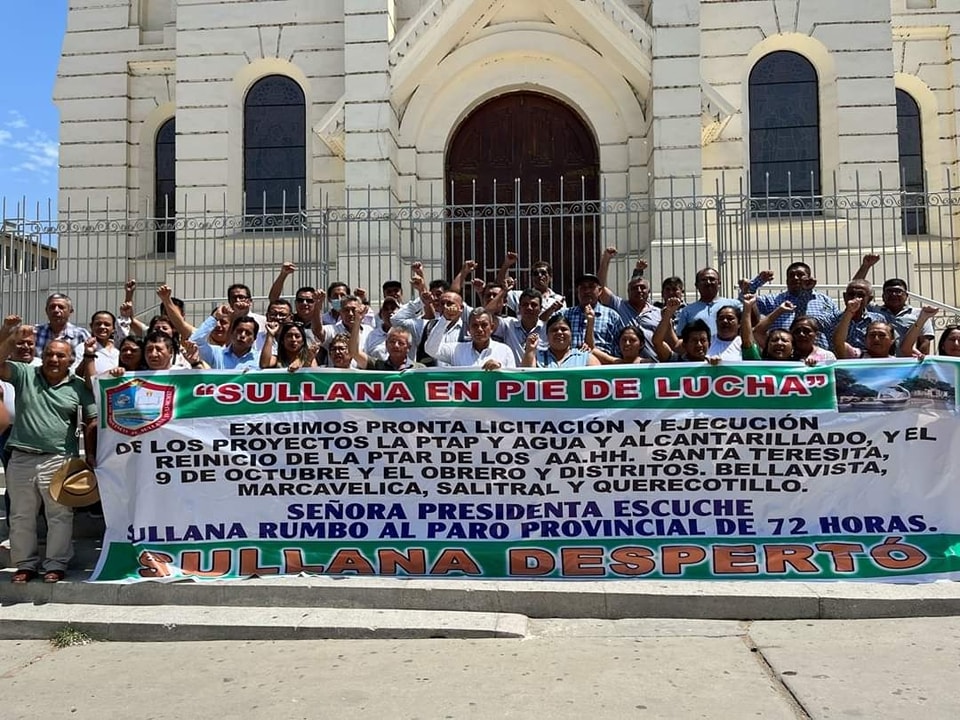 Piura: “Todo depende del PNSU sino Sullana acatará un paro”