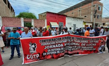 Confederación General de Trabajadores del Perú: "El gobierno está trabajando de espaldas al pueblo"