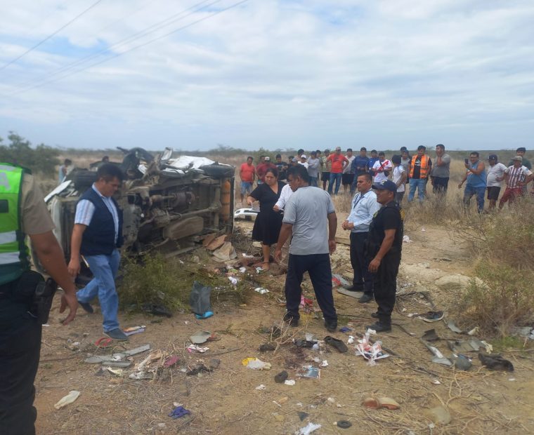 Piura: Pueblo Nuevo de Colán de luto por la muerte de ocho vecinos en accidente