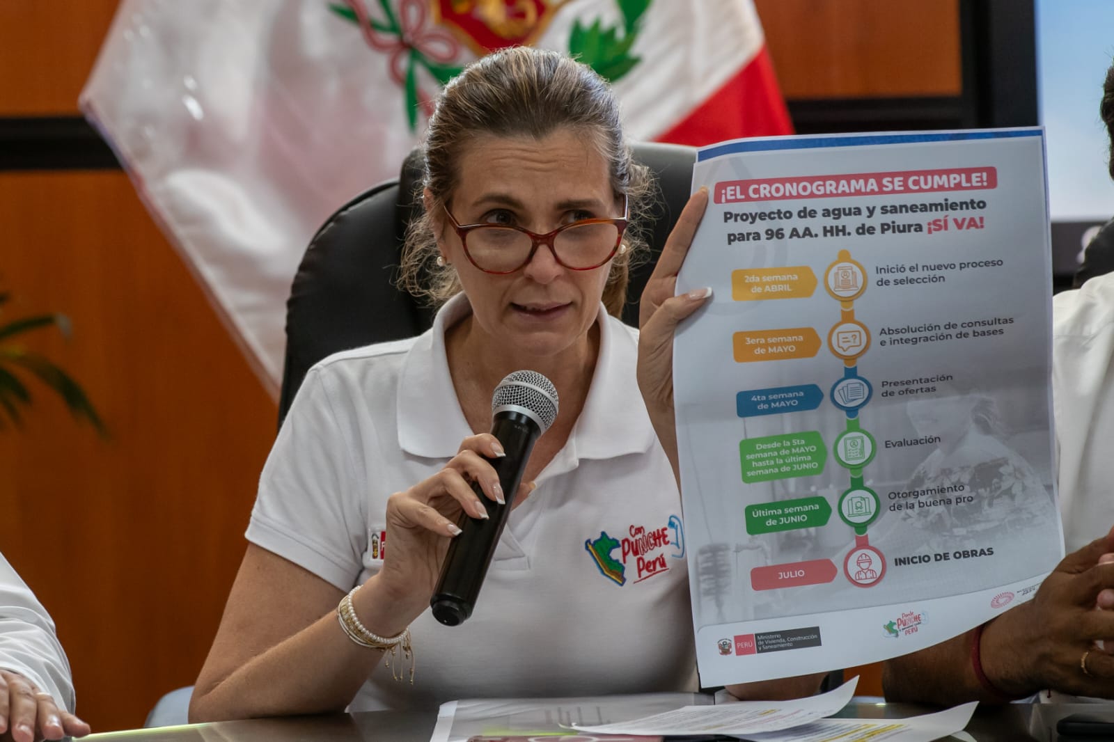 Piura: Ministra de vivienda asegura que se “tumbará” proyecto si detecta corrupción