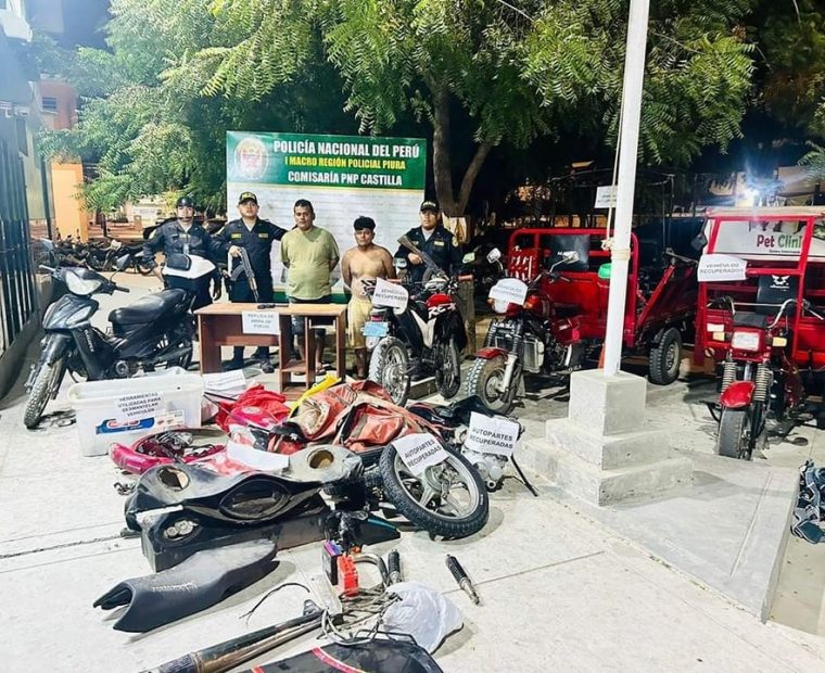 Piura: Policía interviene a dos sujetos con motocicletas reportadas como robadas