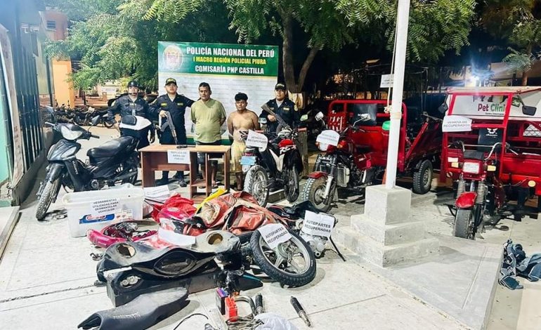 Piura: Policía interviene a dos sujetos con motocicletas reportadas como robadas