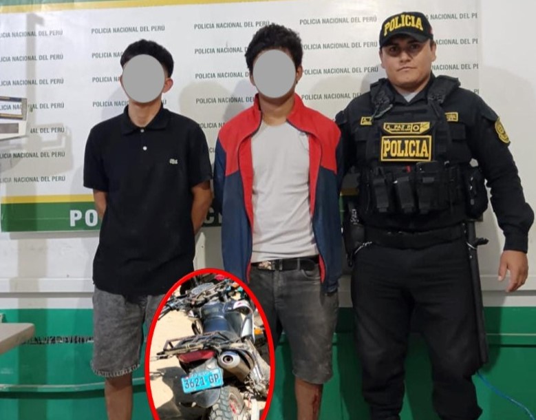 Piura: Dos menores intervenidos por participar en robo de motocicleta en AH La Primavera