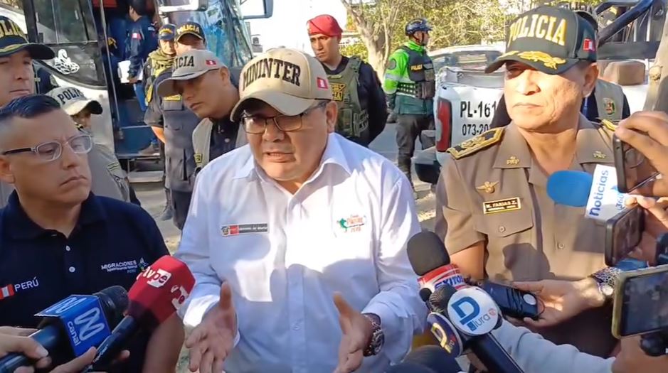 Ministro del Interior exige compromiso del Poder Judicial y la Fiscalía para combatir la delincuencia en Piura