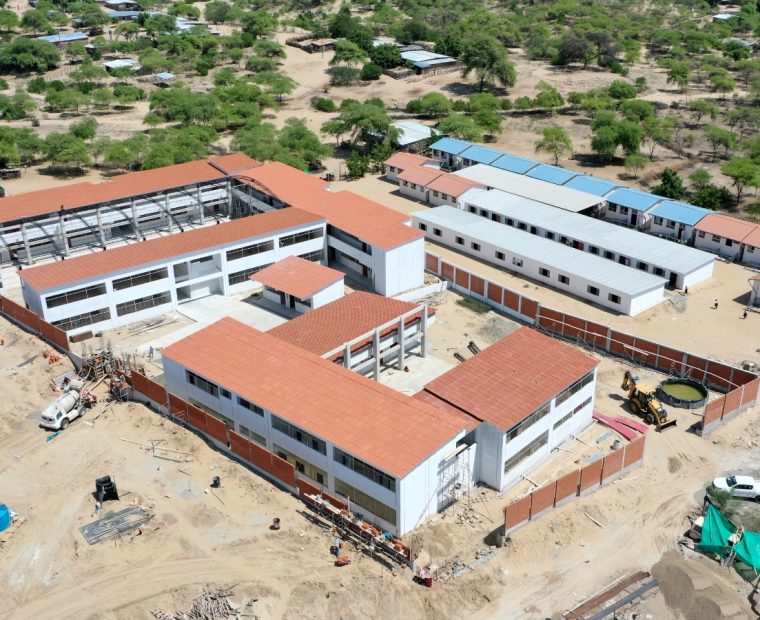 Piura: Colegios de Ocoto y Santa Ana en Tambogrande entran en su fase final de ejecución