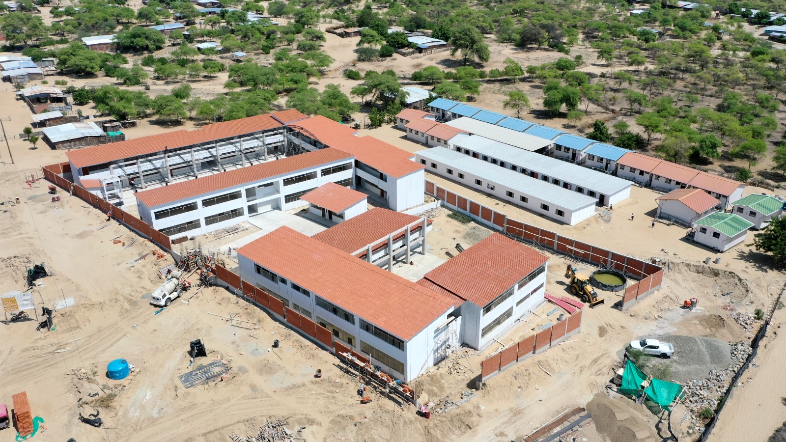 Piura: Colegios de Ocoto y Santa Ana en Tambogrande entran en su fase final de ejecución