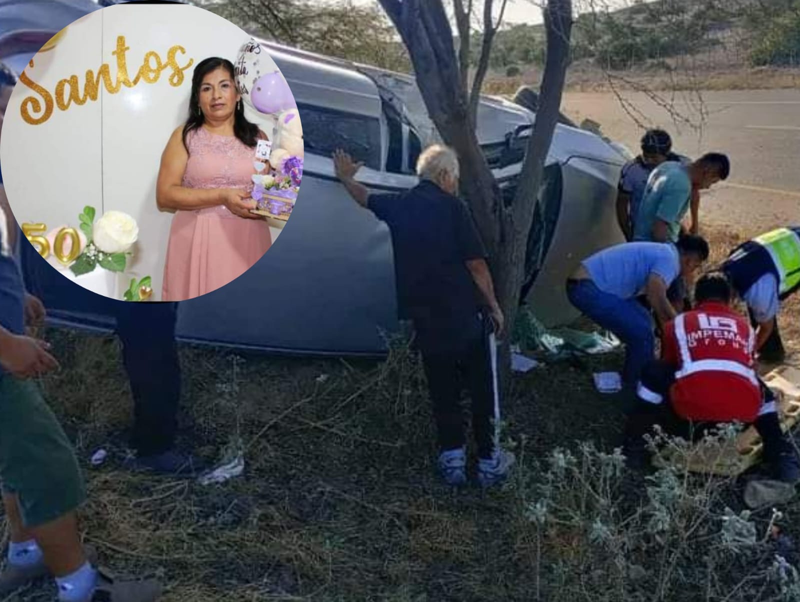 Piura: Mujer fallece tras volcar vehículo que conducía su hijo