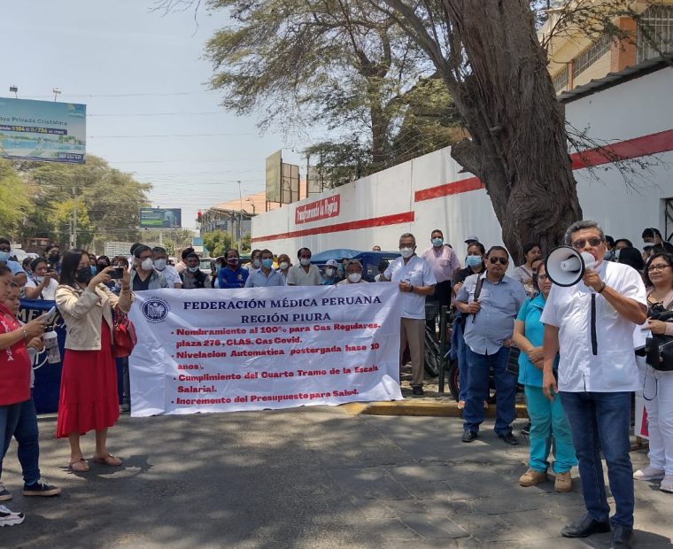 Piura: Más de mil médicos en la región acatarán paro de 48 horas la próxima semana