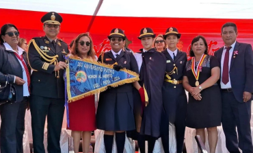 I.E PNP Bacilio Ramírez Peña obtiene el primer lugar en el Desfile Escolar 2024 de Piura