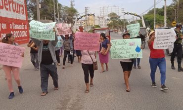 Piura: Vecinos de Chiclayito protestan por falta de agua en sus viviendas