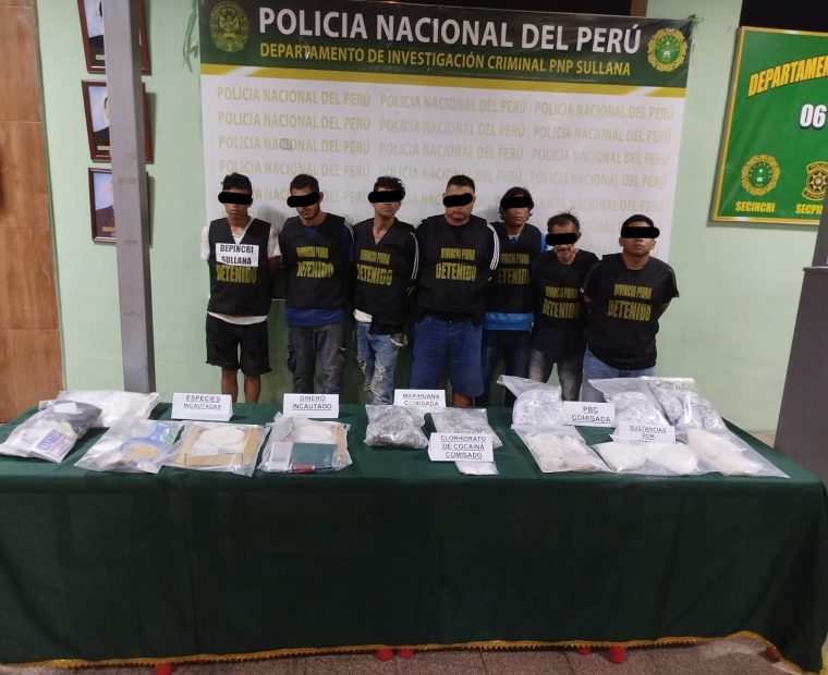 Piura: Policía incursiona en peligroso sector “La Selva” y detuvo a 7 sujetos