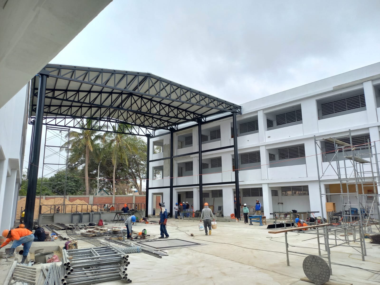 Piura: Colegio Selmira de Varona ya presenta un avance de obra de 30% físico