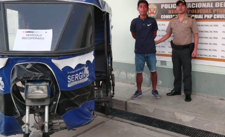 Piura: Con ayuda de pobladores capturan a sujeto acusado de hurtar una mototaxi