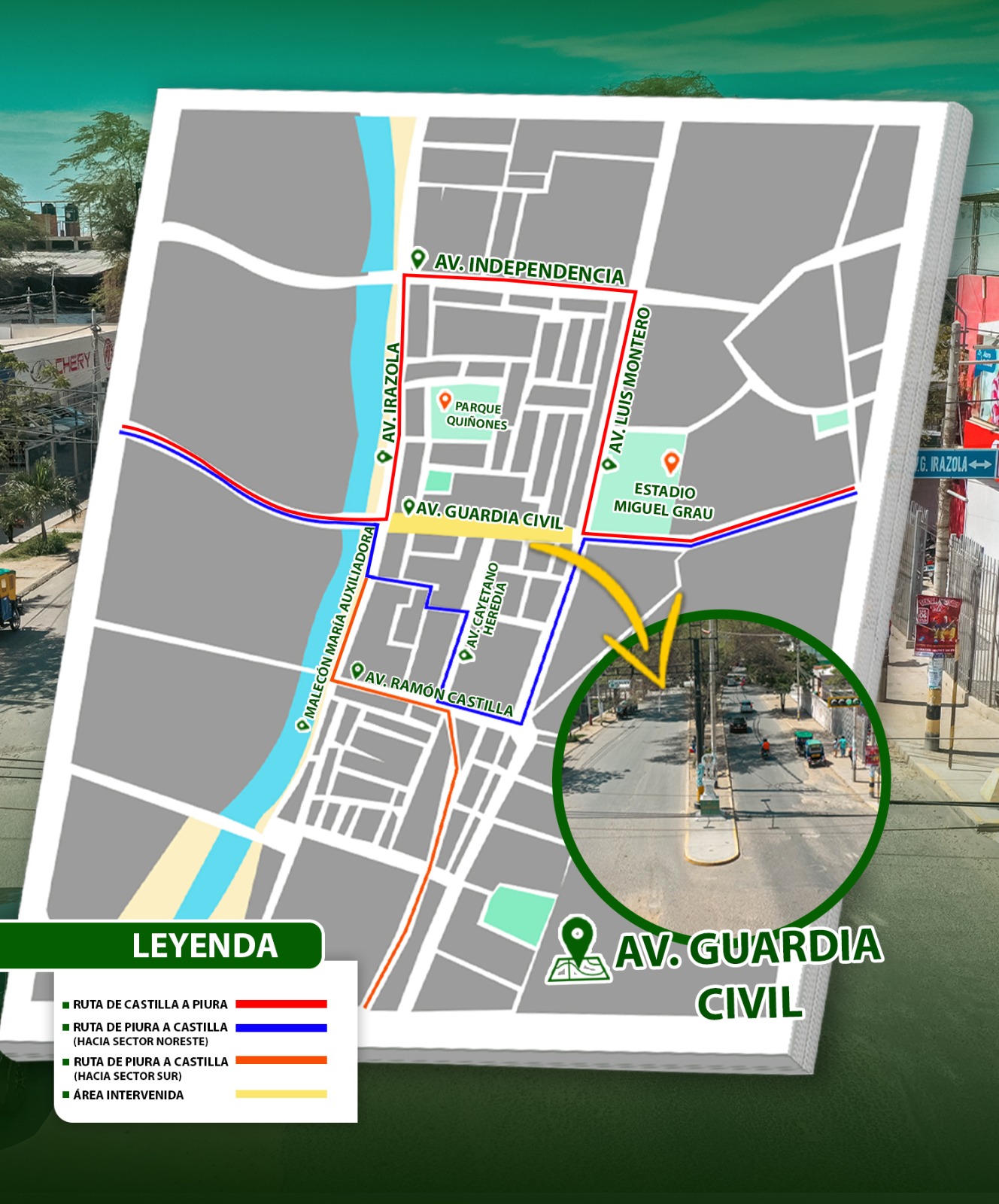 Piura: Comuna de Castilla anuncia inicio de trabajos en deteriorada av. Guardia Civil