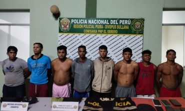 Piura: Intervienen a presuntos integrantes de la banda “Los chamos de Villa Paz” en Sullana