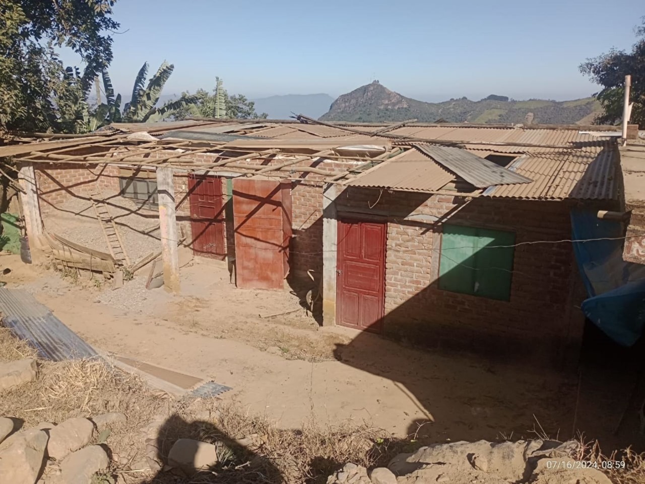 Piura: Más un centenar de casas afectadas por los fuertes vientos