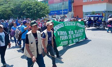 Piura: Comuneros de Ayabaca y Huancabamba marchan en rechazo a la actividad minera