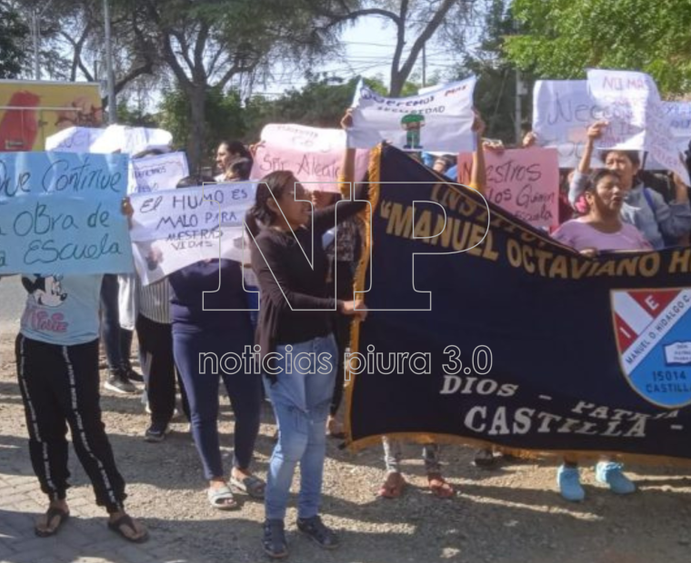 Piura: Padres de familia exigen terminar la construcción de la ex 33 de Castilla