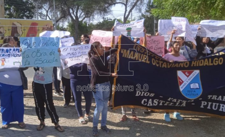 Piura: Padres de familia exigen terminar la construcción de la ex 33 de Castilla