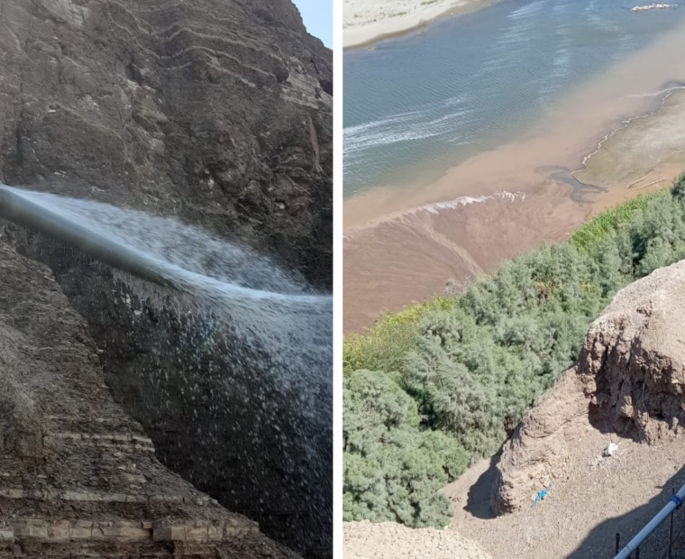 Paita: tras derrumbe, se restringe temporalmente el servicio de agua en Vichayal y Miramar