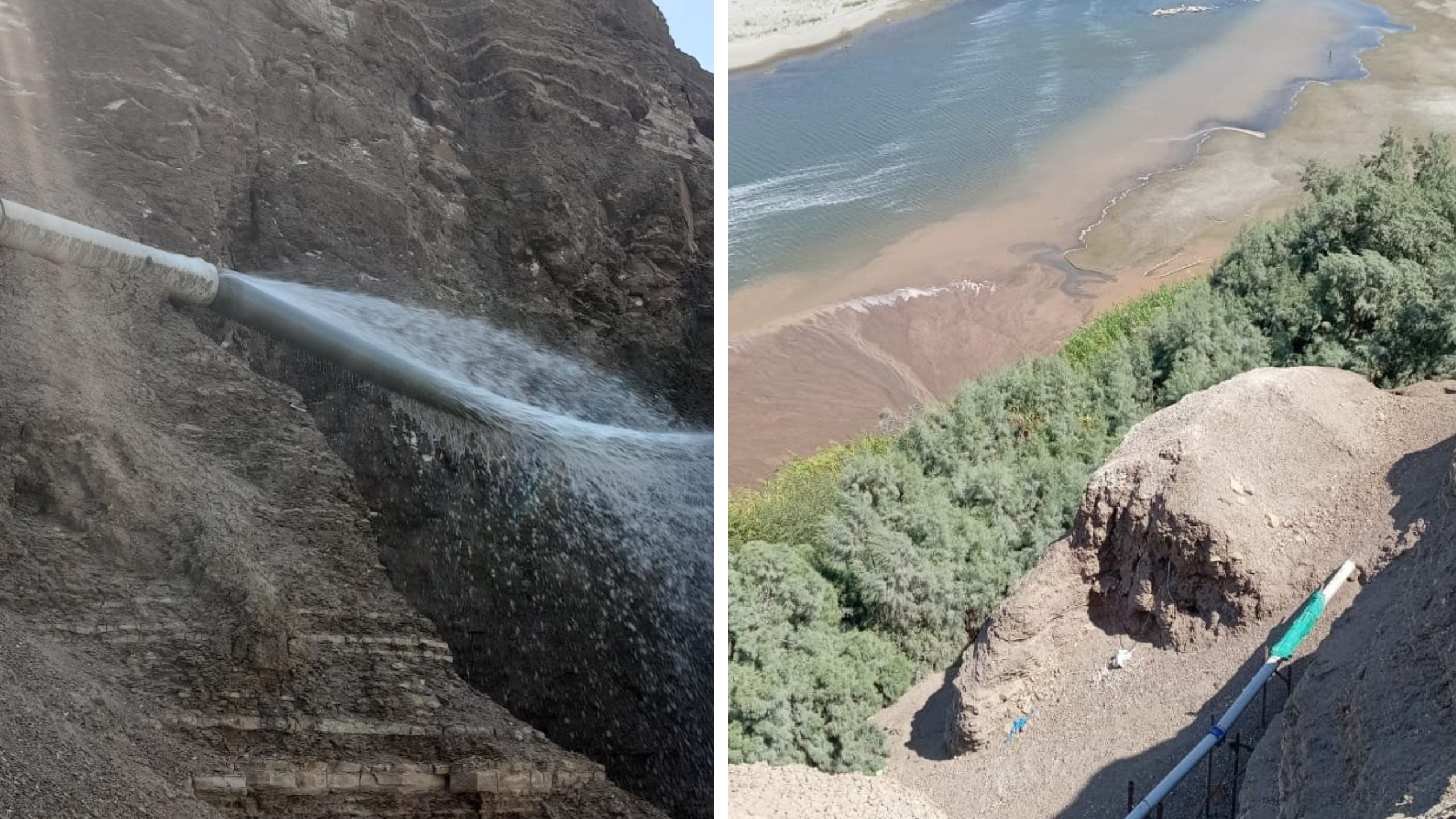 Paita: tras derrumbe, se restringe temporalmente el servicio de agua en Vichayal y Miramar