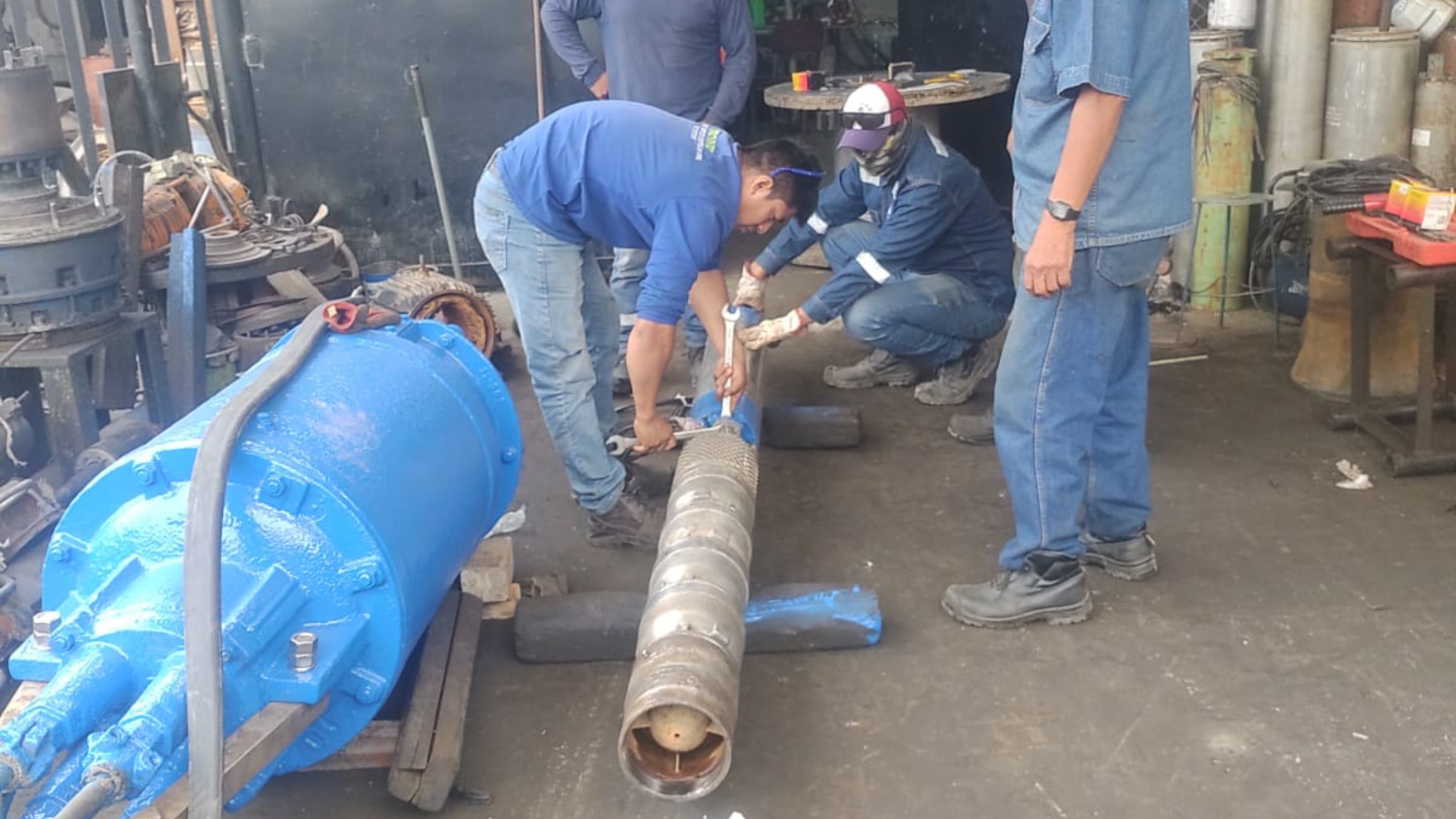 EPS Grau inicia montaje de pozo Sector 6 Nueva Esperanza para reabastecimiento del servicio