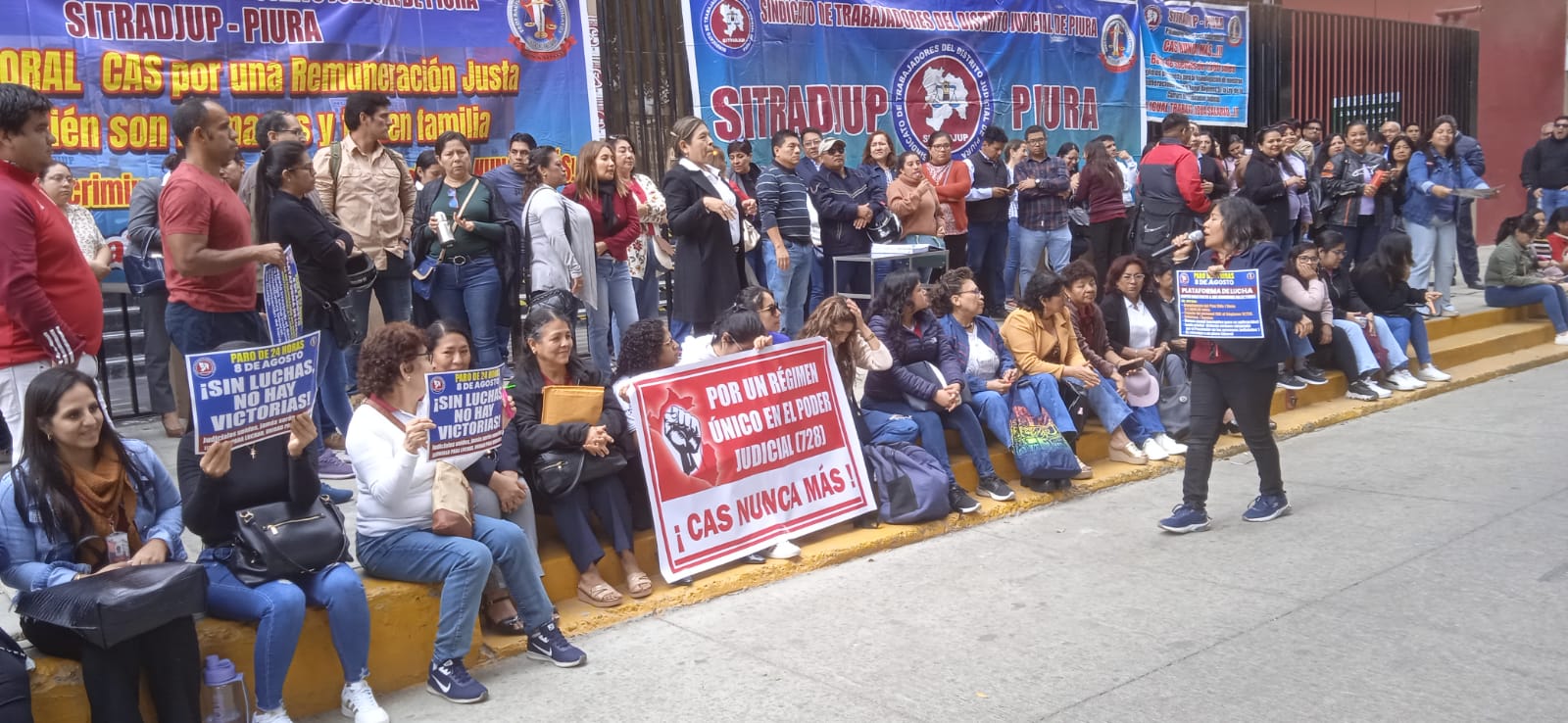 Piura: Trabajadores judiciales realizan un paro de 24 horas a nivel nacional