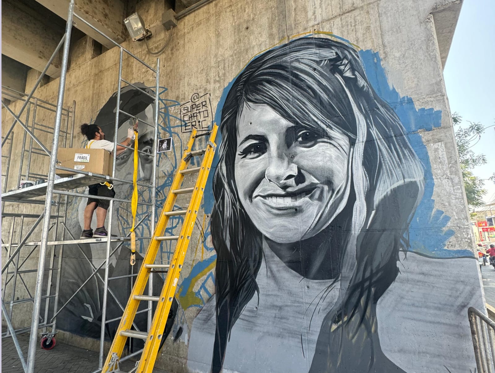 Piura: Inmortalizan a Edita Guerrero en mural por aniversario de la ciudad