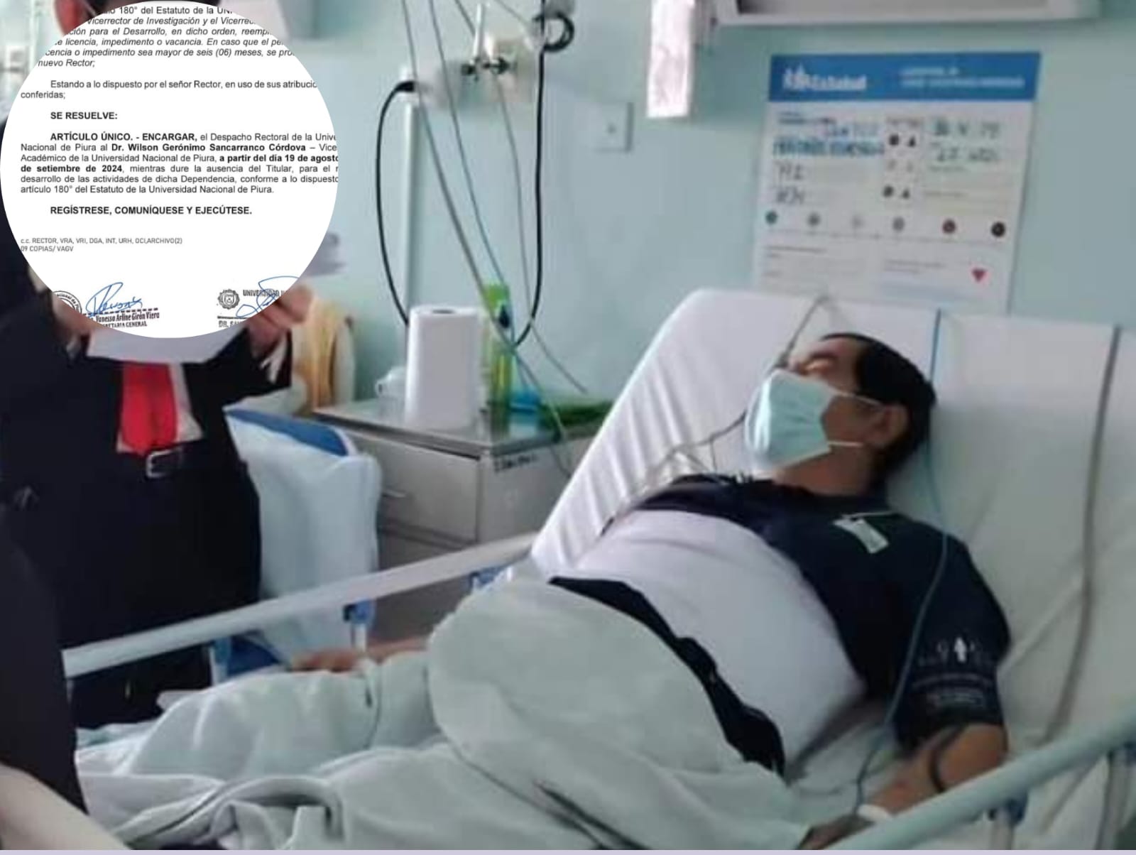 Piura: Detenido rector UNP encarga la rectoría al vicerrector académico