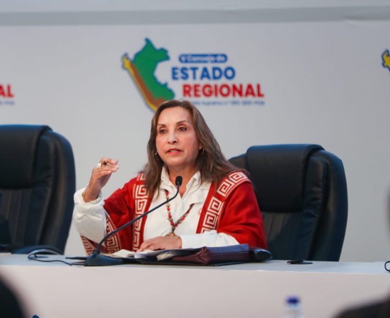 Presidenta Dina Boluarte anuncia que Piura será sede del próximo consejo de estado regional