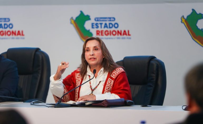 Presidenta Dina Boluarte anuncia que Piura será sede del próximo consejo de estado regional