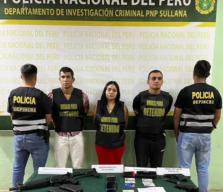 Piura: Policía y dos personas cumplirán 8 meses de prisión preventiva por tenencia de armas