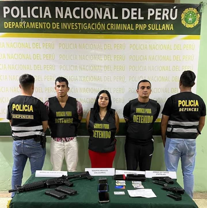 Piura: Un policía fue detenido junto a supuestos integrantes de la banda criminal “los errantes”