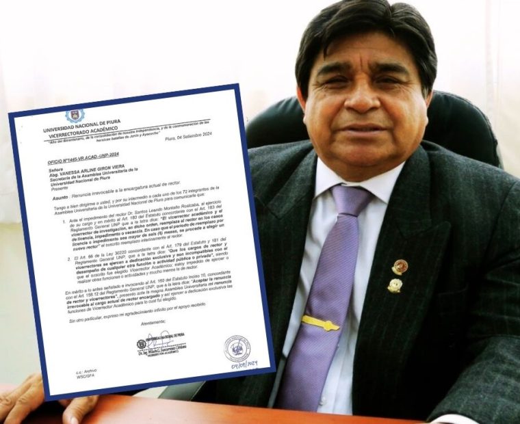 UNP: rector encargado presenta renuncia irrevocable 