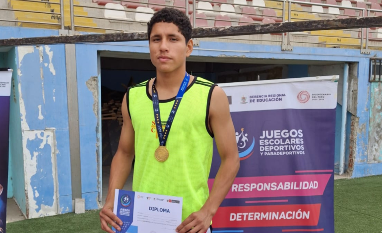 Estudiante piurano triunfa en los Juegos Escolares Deportivos 2024