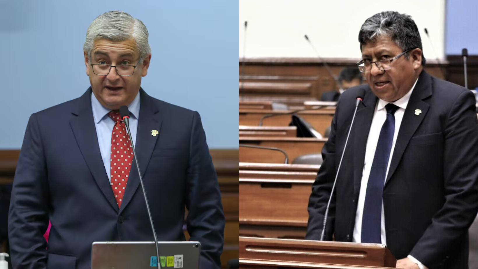 Congreso decidirá este miércoles si suspende o no a Juan Carlos Lizarzaburu y Jorge Flores Ancachi