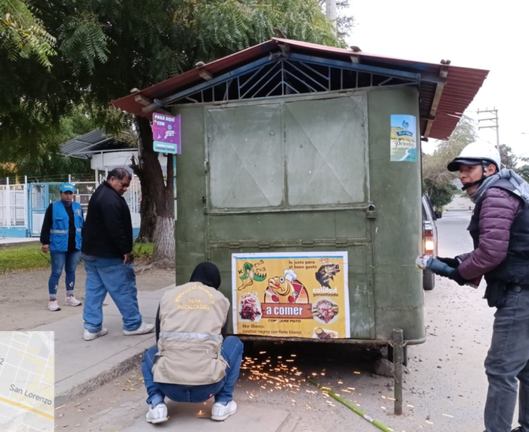 Piura: Decomisan food truck por operar sin autorización en el Parque Monterrico