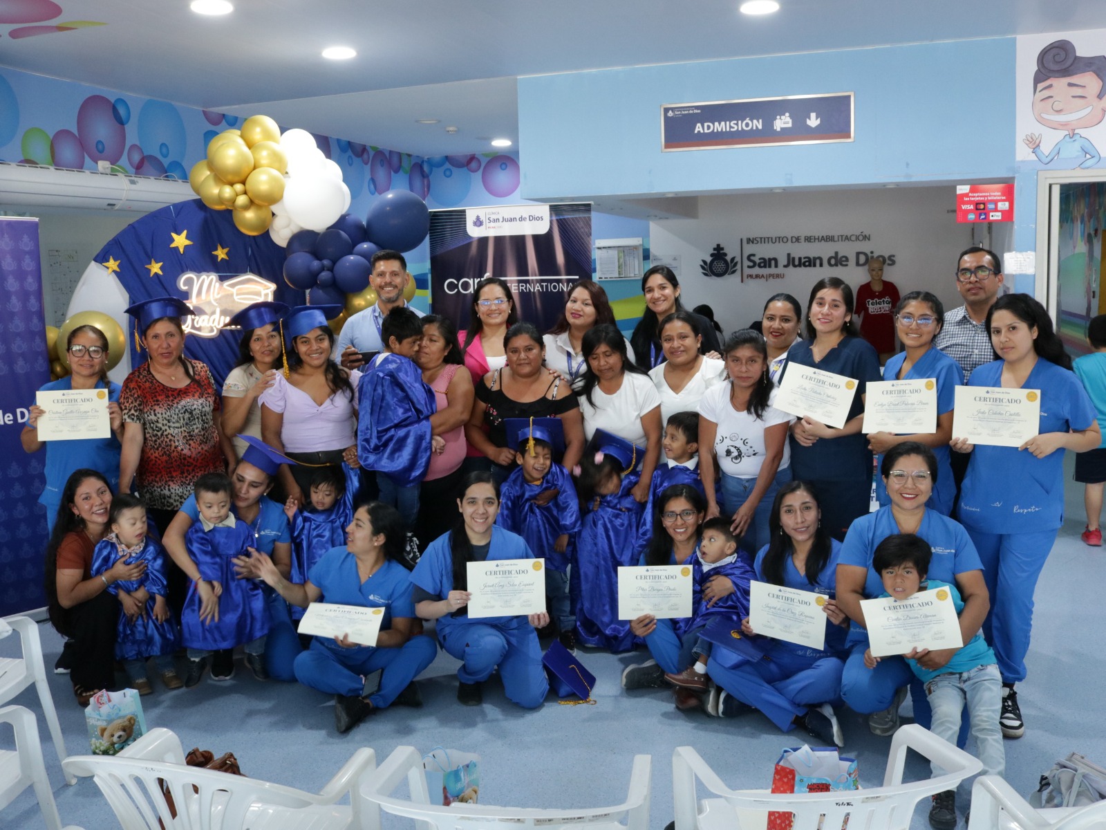 Clínica San Juan de Dios de Piura celebra la graduación de 29 niños en rehabilitación