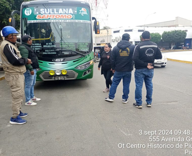 Piura: Bus realizaba transporte público utilizando nombre de empresa Santo Toribio de Mogrovejo