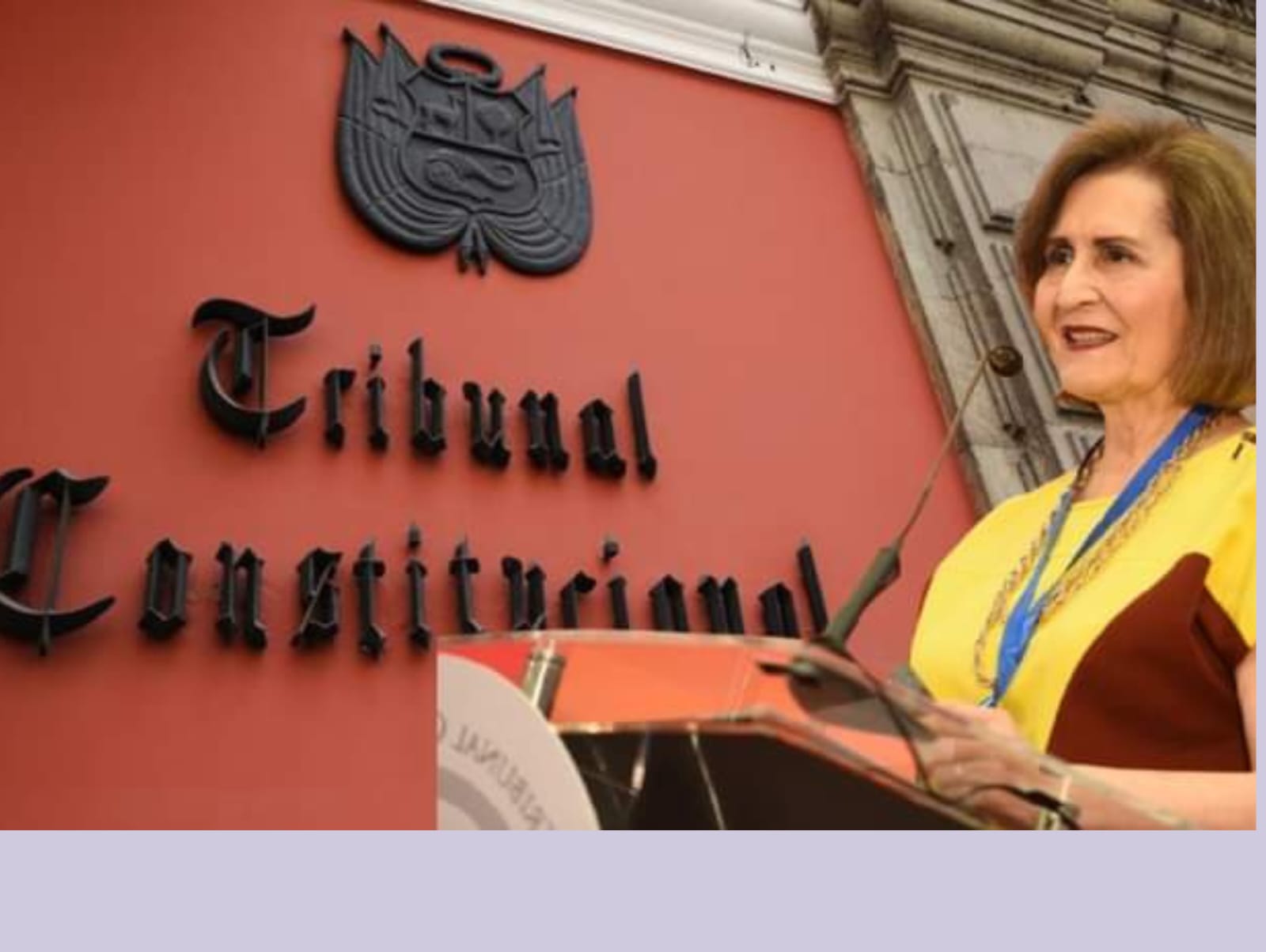 TC: Luz Pacheco es designada como nueva presidenta del Tribunal Constitucional