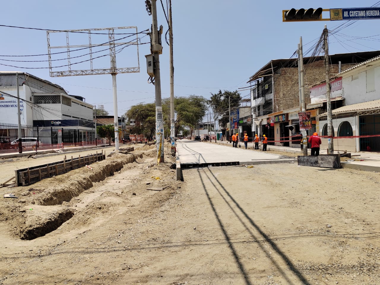 Piura: Reconstrucción de la avenida Guardia Civil de Castilla en un 32% de avance
