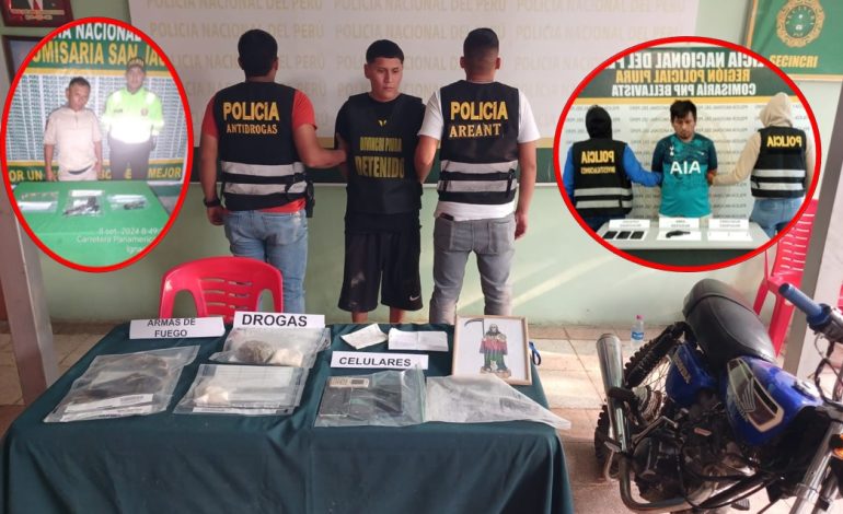 Piura: “Barbero” es detenido con dos armas de fuego tras operativo en Sullana