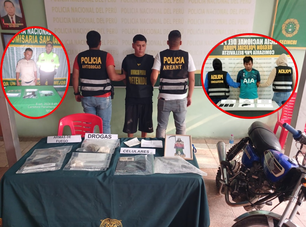 Piura: “Barbero” es detenido con dos armas de fuego tras operativo en Sullana