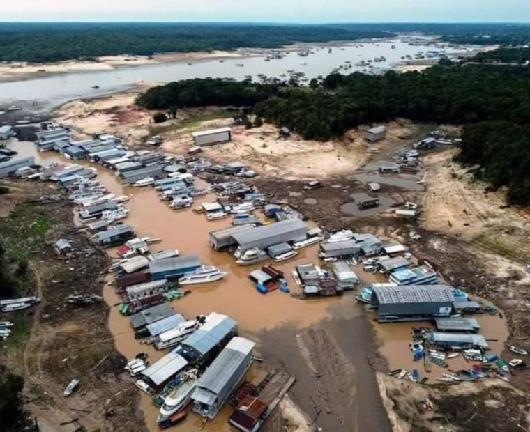 Bajo caudal: La ausencia de lluvias causan que caudal del río Amazonas baja drásticamente